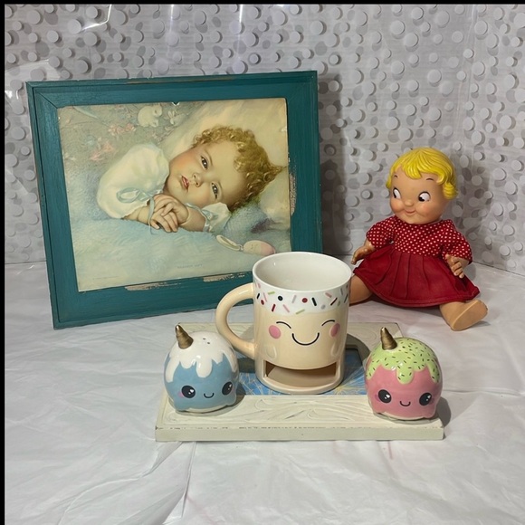 Kawaii 🍪 Santa cookie mug & unicorn S & P bundle - Picture 12 of 12